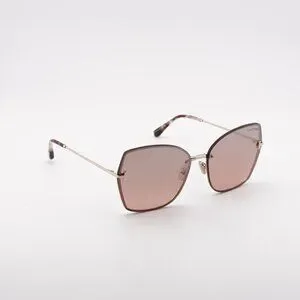 Tom Ford Nickie-02 FT1107 28U Sunglasses Gold Butterfly Frame, Bordeaux Lenses Tom Ford Nickie-02 Sunglasses FT1107 28U Shiny Rose Gold  main image 4